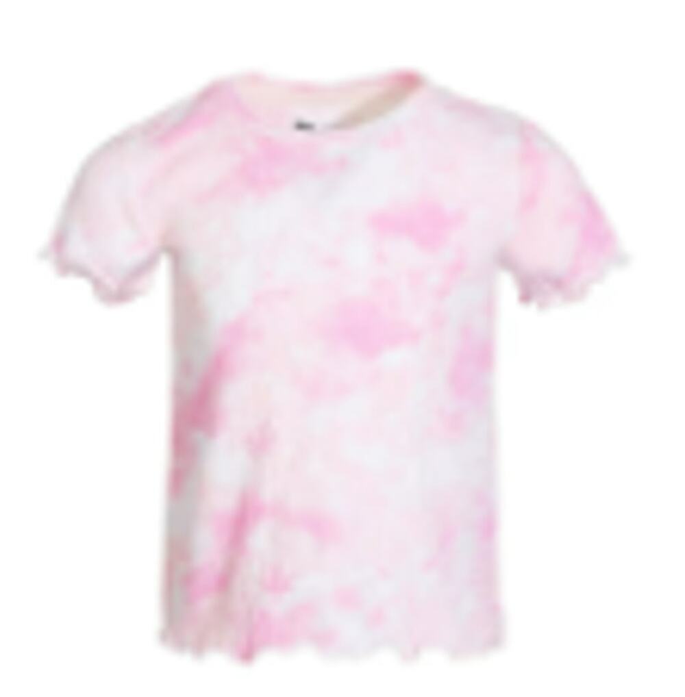 Epic Threads Little Girls Spring Splash Tie-Dyed T-Shirt - Barely Pink 2T